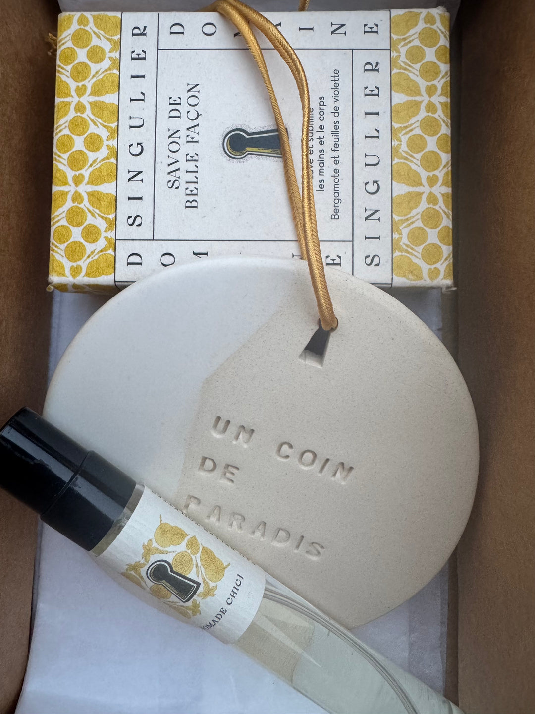 COFFRET RITUEL MANTRA BERGAMOTE - Trio Savon, Nomade Chic & Médaillon en céramique (Copie)
