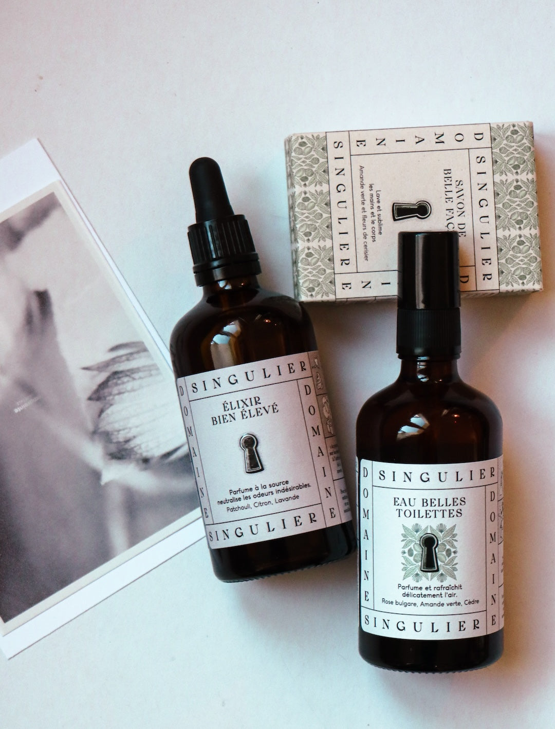 COFFRET RITUEL RÉCONFORTANT - Trio Élixir, Eau Belles Toilettes et savon amande verte