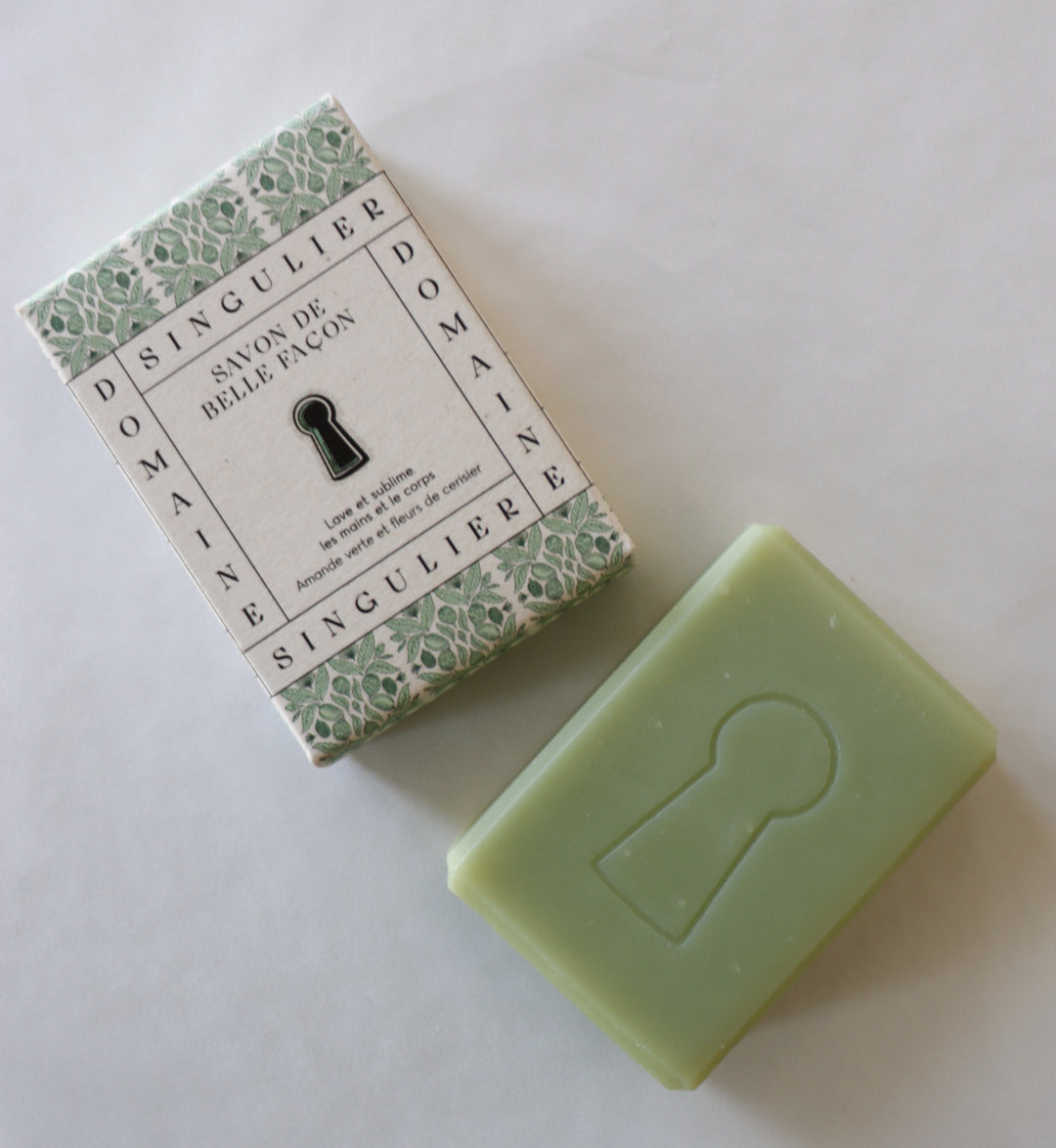 Coffret de Belle Façon  - duo savons soins parfumés naturels amande verte &amp; bergamote